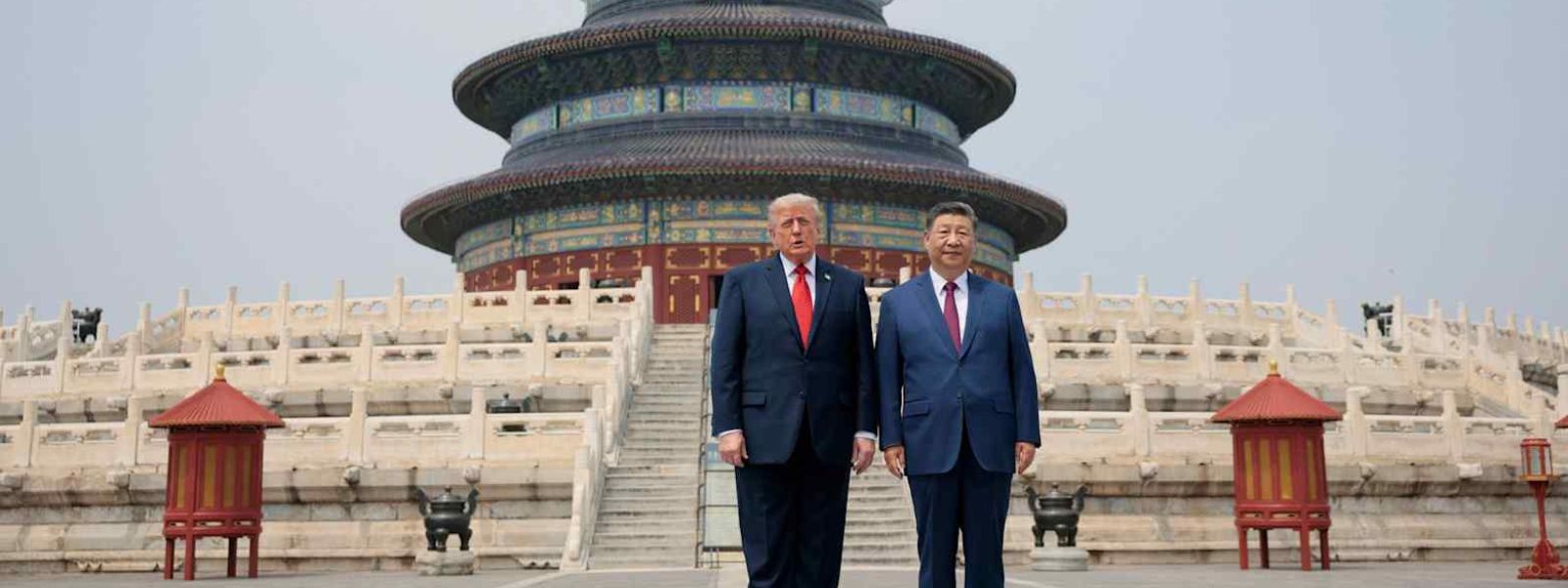 Trump and Xi visit the Temple of Heaven in Beijing